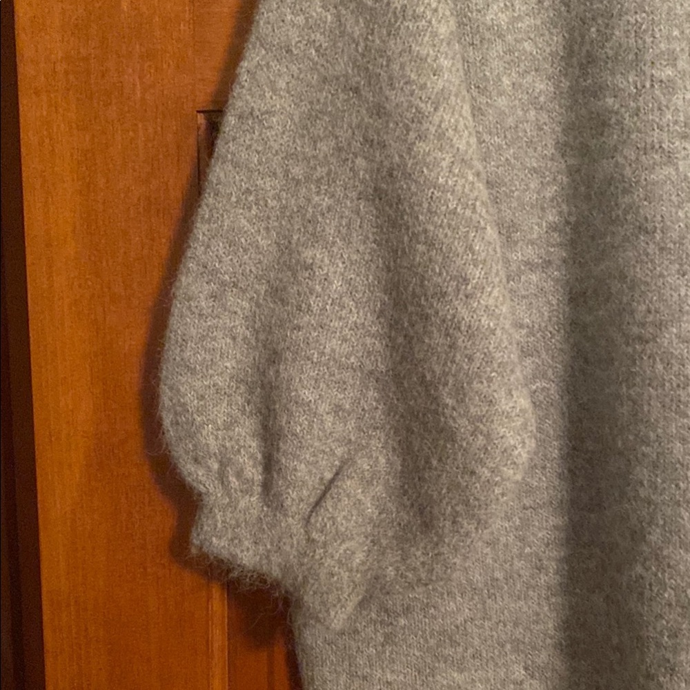 Lane Bryant Gray Cardigan with Balloon Sleeves and V-Neck 22/24 - Picture 5 of 8